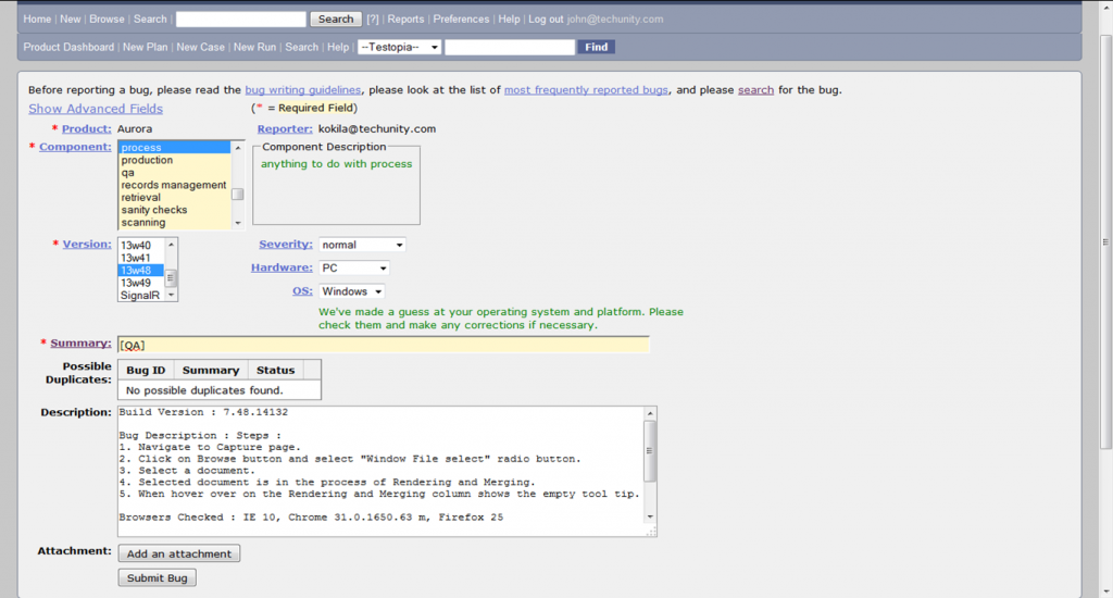 Bug Tracking – QA Valley